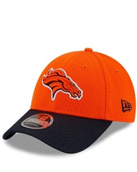 New Era Orangeblack Denver Broncos 2021 Nfl Sideline Road 9forty Adjustable Hat