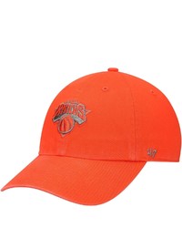 '47 Red New York Knicks Ballpark Clean Up Adjustable Hat