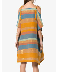 A Peace Treaty Silk Marigold Stripe Dress