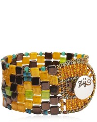 Ziio Pixel Orange Beaded Bracelet