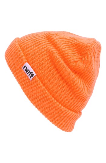 Orange cheap neff beanie