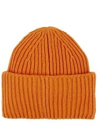 Acne Studios Neutral Emoji Wool Beanie Orange