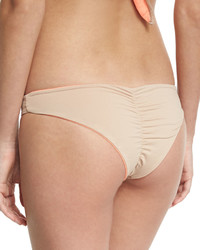 L-Space L Space Reversible Ruched Back Swim Bottom Coral
