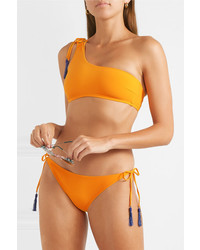 Emma Pake Maria Lia Tasseled One Shoulder Bikini