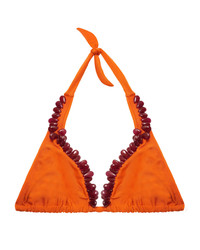 TARA MATTHEWS Embellished Triangle Bikini Top