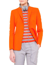 Akris Punto One Button Jacket Tangerine