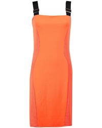 Boohoo Ava Orange Strap Detail Bodycon Dress