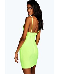 Boohoo Lucy Wire Cutout Strappy Bodycon Dress