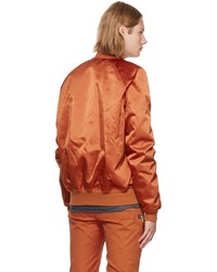 Rick Owens Orange Flight Bomber Jacket