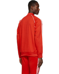 adidas Originals Red Primeblue Adicolor Classics Sst Track Jacket