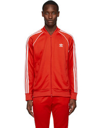 adidas Originals Red Primeblue Adicolor Classics Sst Track Jacket