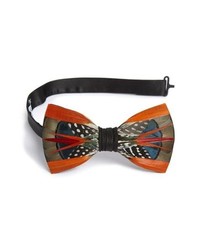 Brackish & Bell Mayfly Feather Bow Tie