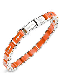 Icelink Stainless Steel Bracelet Small Orange Bicycle Bracelet