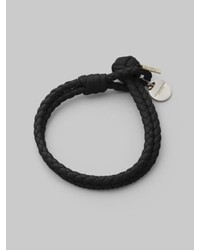 Bottega Veneta Intrecciato Leather Double Row Wrap Bracelet