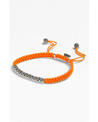 Lagos Caviar Macrame Bracelet Orange