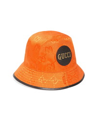 Gucci Logo Patch Gg Nylon Bucket Hat