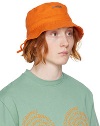Jacquemus Orange Le Raphia Le Bob Gadjo Bucket Hat