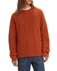Levi's Stay Loose Cable Knit Wool Blend Sweater
