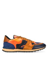 Orange Camouflage Athletic Shoes