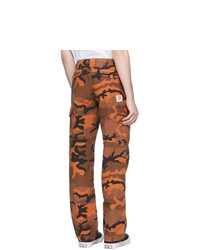 McQ Alexander McQueen Orange Camo Alex Cargo Pants