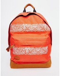 Orange Canvas Backpack