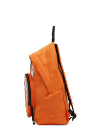 BAPE Orange And Khaki Camo Shark Day Backpack