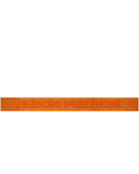 Heron Preston Orange And Gold Tape Belt