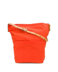 Orange Canvas Bucket Bag