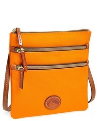 Orange Canvas Crossbody Bag