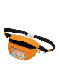 Kenzo Orange Mini Canvas Tiger Bum Bag