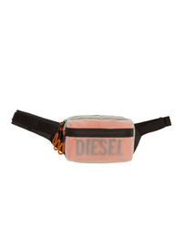 Diesel Transparent And Orange Faroh Belt Bag