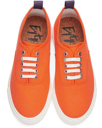 Eytys Orange Canvas Mother Sneakers