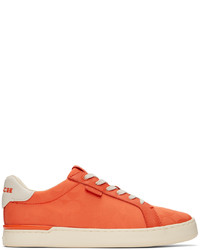 Coach 1941 Orange Jacquard Lowline Sneakers