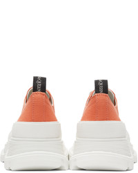 Alexander McQueen Orange Tread Slick Low Sneakers