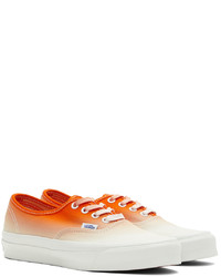 Vans Orange White Og Authentic L Sneakers