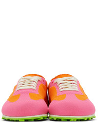 Marni Pink Orange Pebble Sneakers