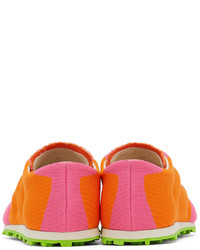 Marni Pink Orange Pebble Sneakers