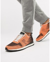PS Paul Smith Rappid Knit Trainer In Orange