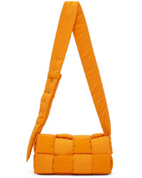 Bottega Veneta Orange Medium Tech Cassette Messenger Bag