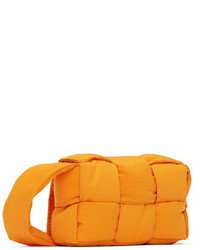 Bottega Veneta Orange Mini Cassette Messenger Bag
