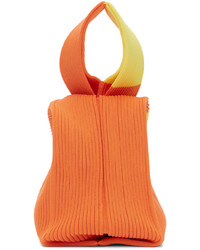 CFCL Orange Yellow Notched Rib Tote Bag
