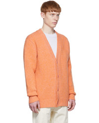Acne Studios Orange Wool Cardigan