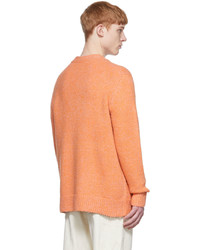Acne Studios Orange Wool Cardigan