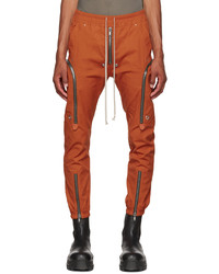 Rick Owens Orange Bauhaus Cargo Pants
