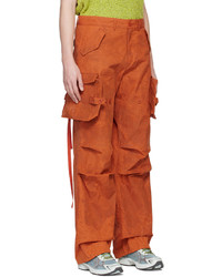 Andersson Bell Orange Fatani Crack Cargo Pants