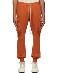 Rick Owens DRKSHDW Orange Mastadon Cargo Pants