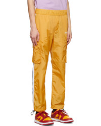 Palm Angels Yellow Track Cargo Pants