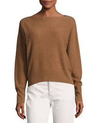 Vince Boat Neck Long Sleeve Cashmere Sweater