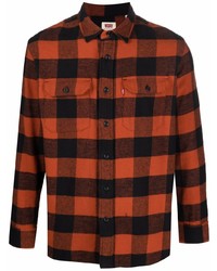 Levi's Worker Check Print Flannel Overshirt