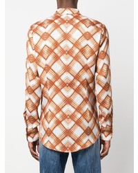 DSQUARED2 Check Print Buttoned Shirt